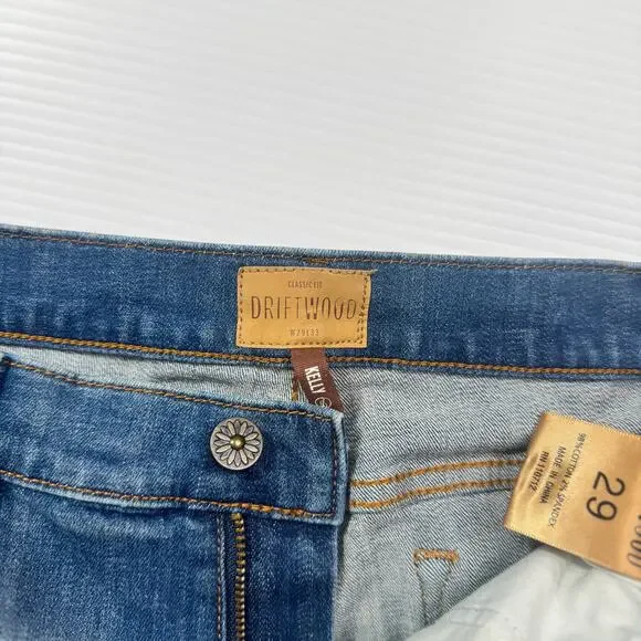 Driftwood Kelly Blueberry Blossom Jeans Women's 29 Floral Cottagecore Boho - Picture 9 of 16